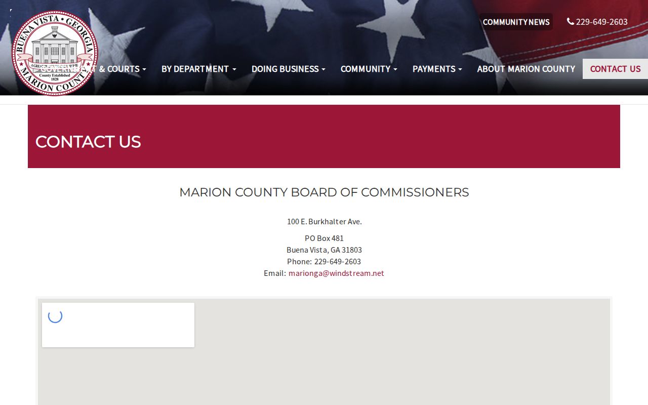 Marion County active warrant records contact page