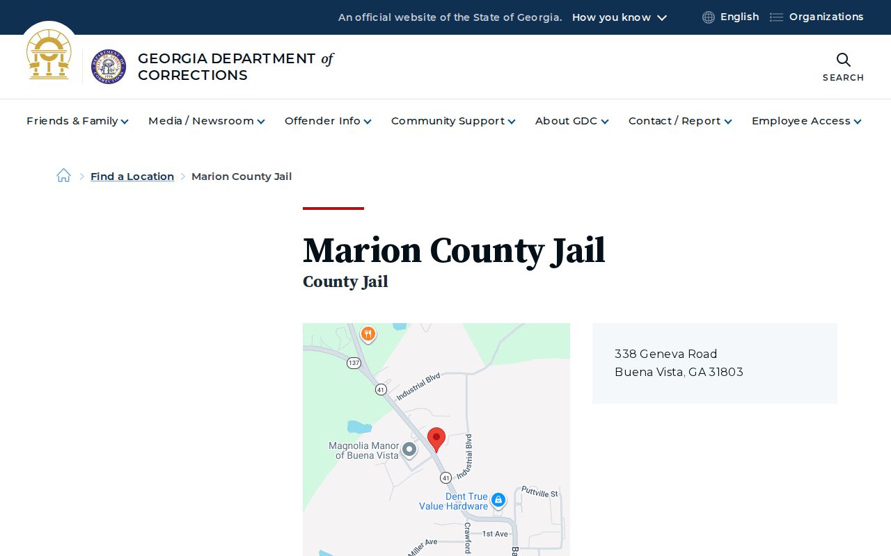 Marion County arrest warrant jail directory source